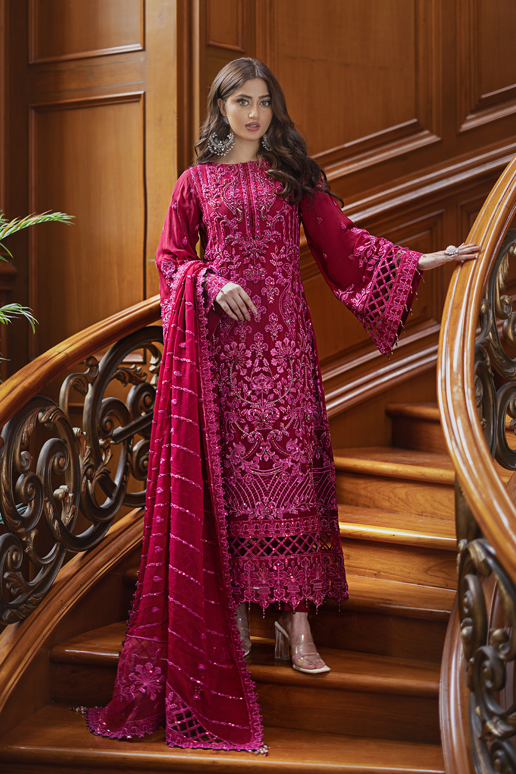 Emaan Adeel Ishq E Aatish Luxury Chiffon 3pc Suit At 03 Maisha