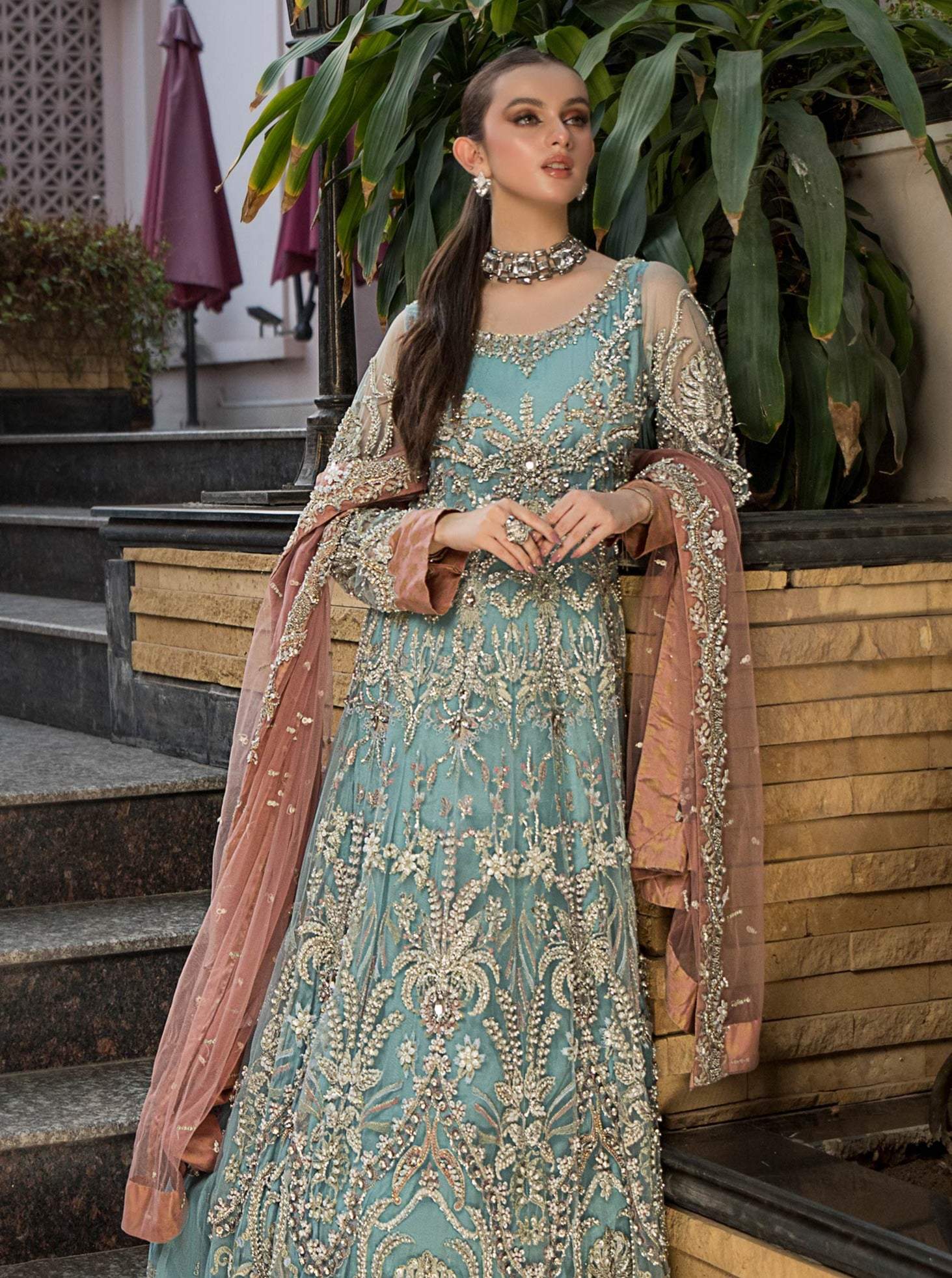 Aroshi Farahnosh Unstitched Luxury Formal Suit Mahrosh