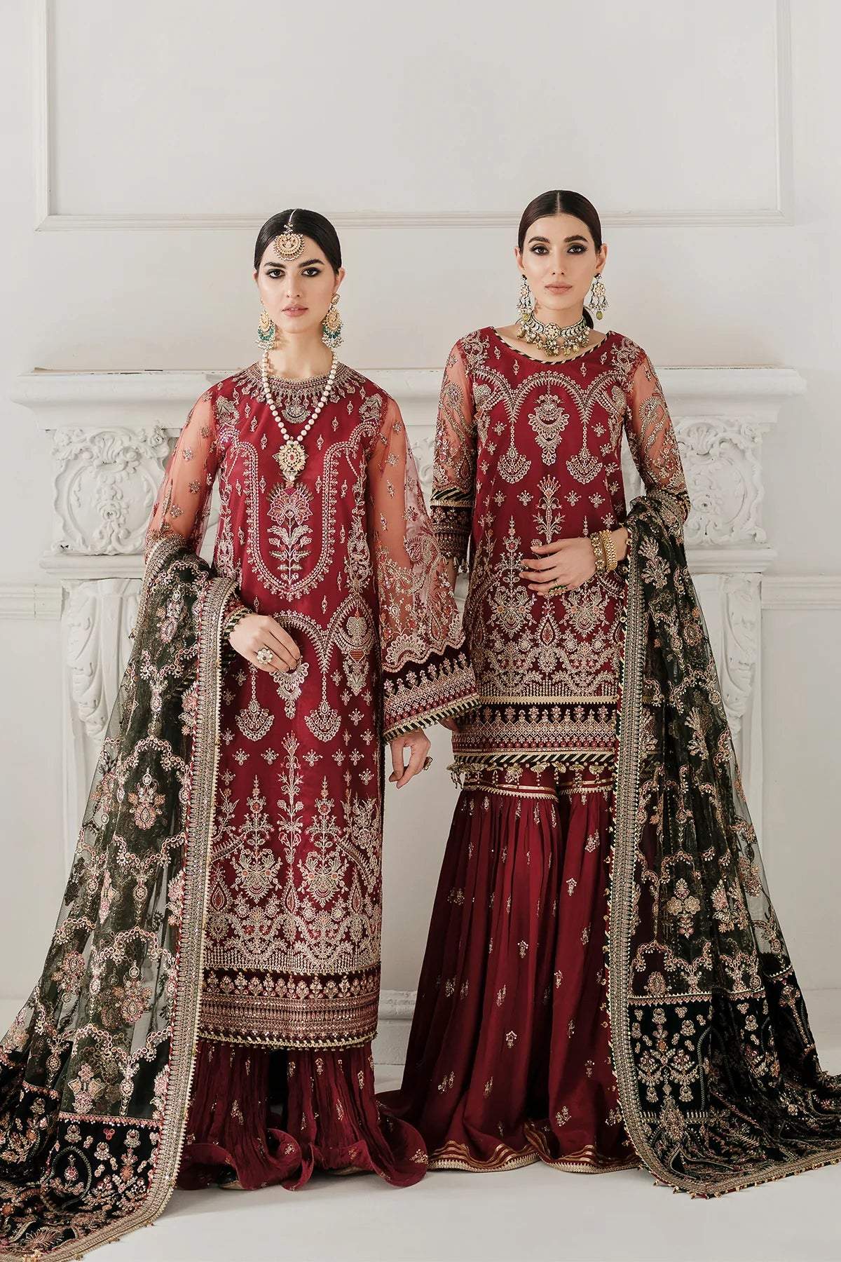 Baroque Chantelle Unstitched Embroidered Net 3pc Suit Ch10 D07