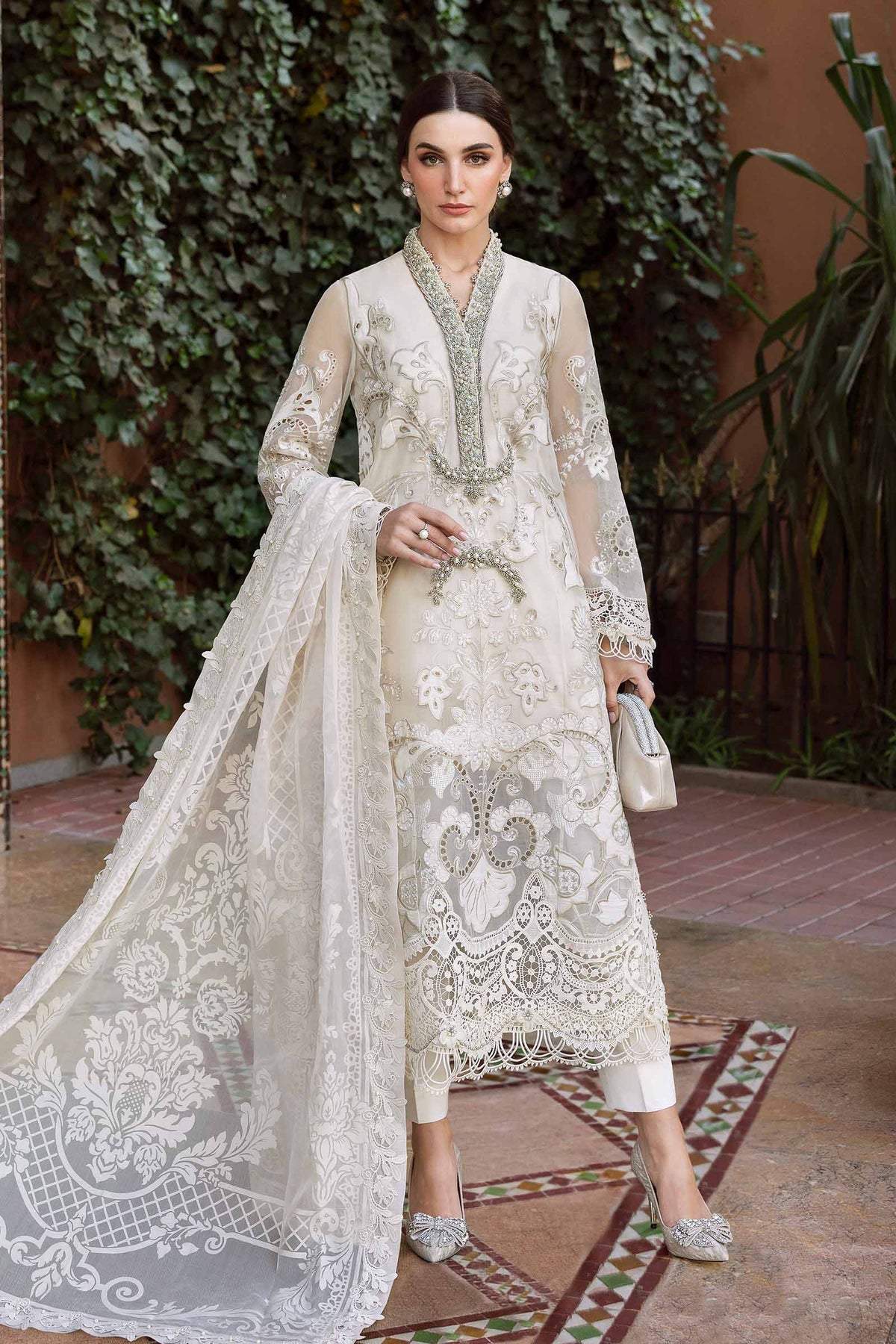 Maria B Voyage A Luxe Embroidered Lawn Unstitched 3pc Suit D 2506 A