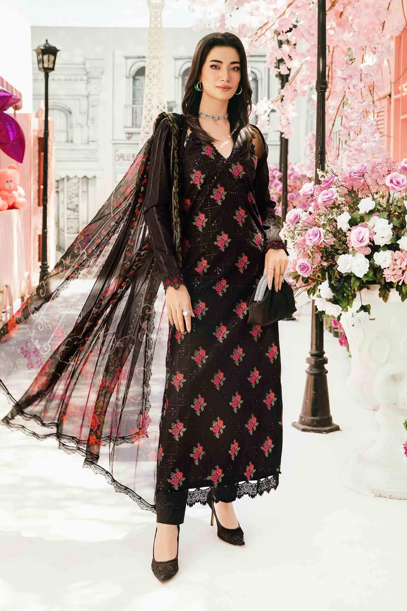 Maria B Mprints Embroidered Lawn Unstitched 3pc Suit Mpt 2601 B