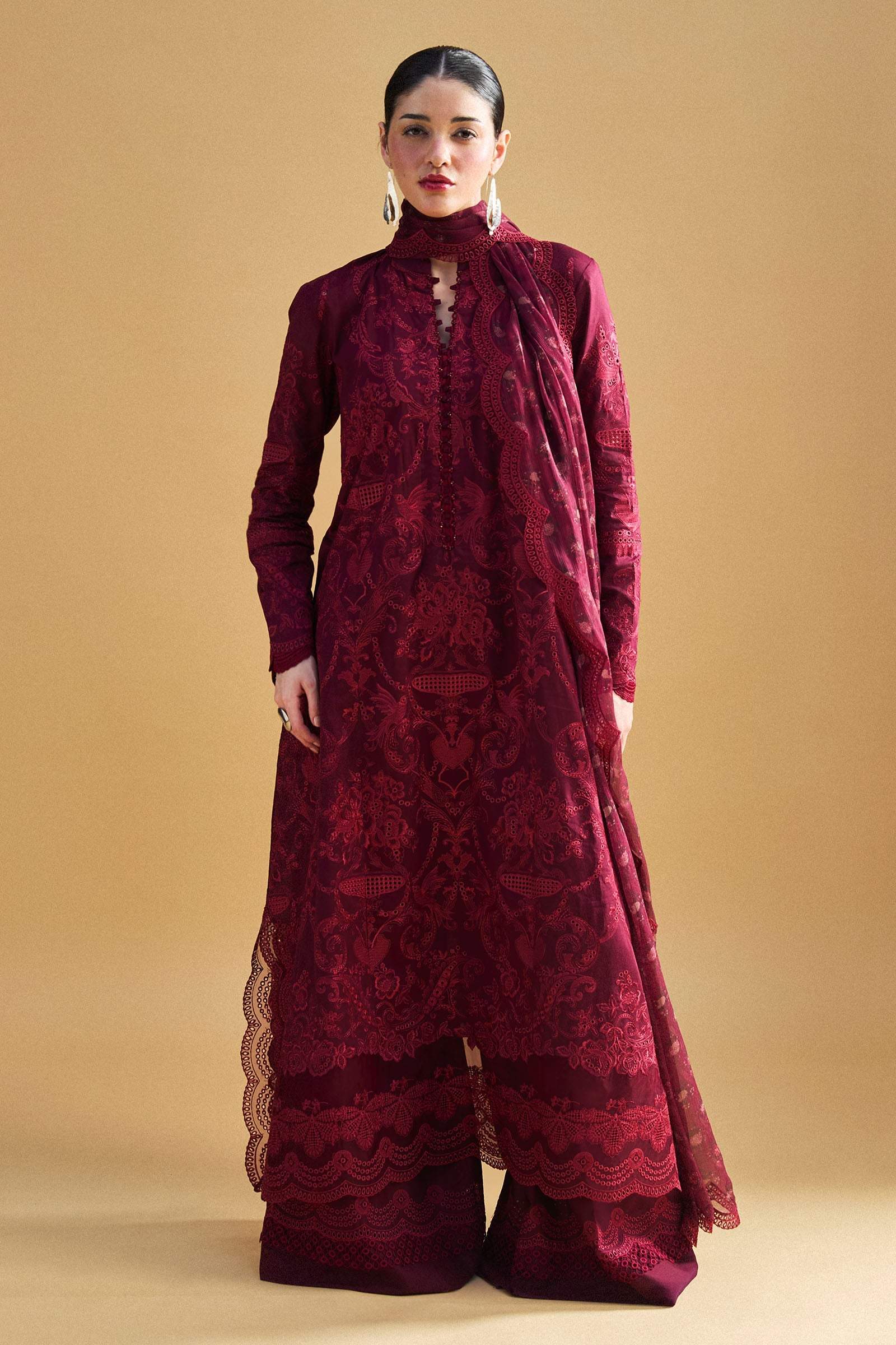 Zara Shahjahan Satori Embroidered Lawn Unstitched 3pc Suit D 09a Sei